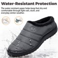 thumbnail image 5 of Knivor Unisex Scuff Slippers for Women Men Puffy Padded Upper Fleece Lined Water‑Resistant Winter House Shoes Non‑Slip Indoor Outdoor Slip‑On Slippers, 5 of 10