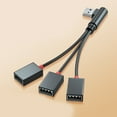 thumbnail image 4 of CIYISON USB Male to 3 USB Female Splitter Charge Hub Power Cord Extension Adapter Cable, 4 of 11