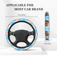 thumbnail image 5 of Daiia Steering Wheel Covers Trip To London Elastic Skidproof Steering Wheel Protective Cover Case Steering Wheel Protector Comfortable Protective Case For Suv Sedan Decor, 5 of 8