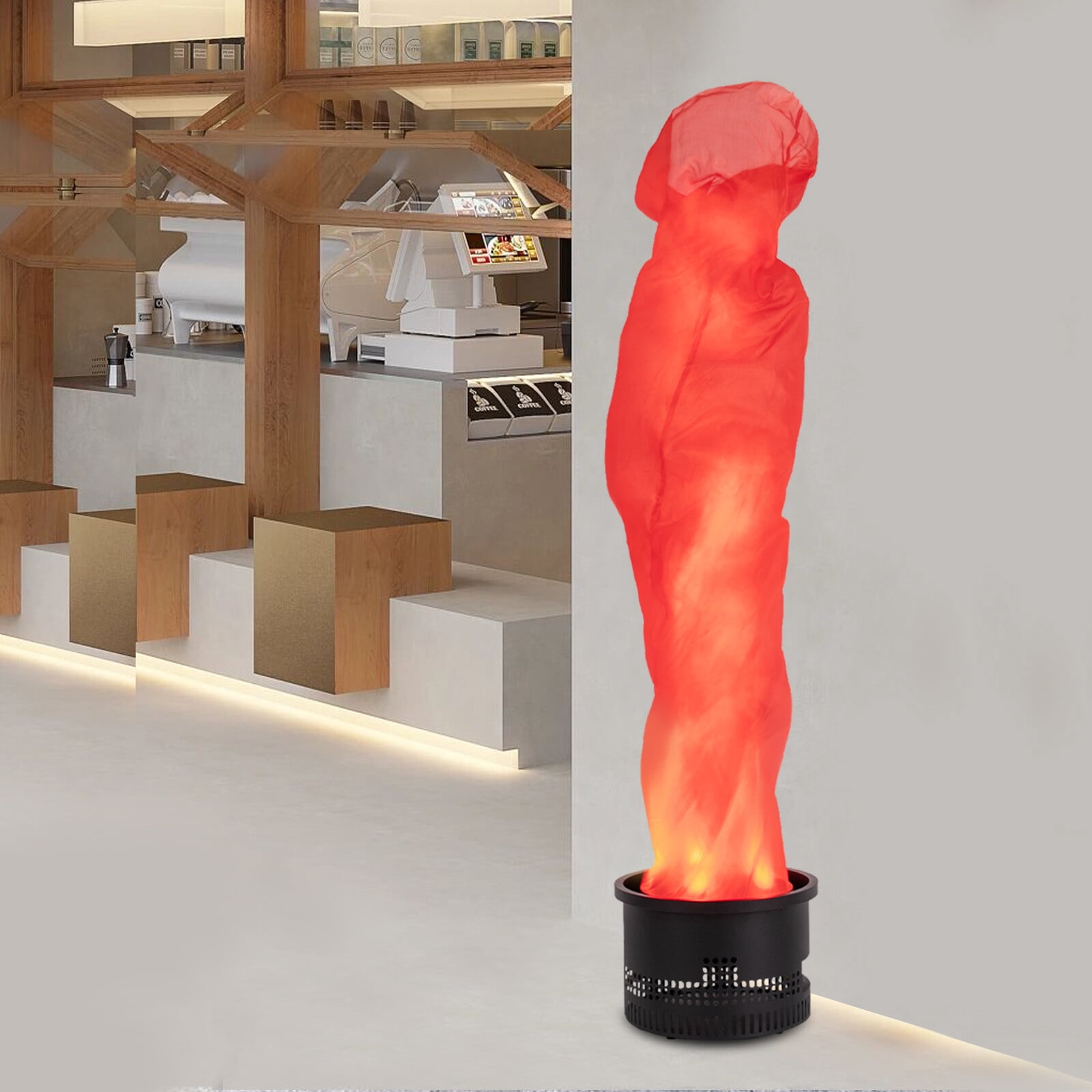 5.58-5.91ft 10 LED Fake Flame Light Stage Show Fire Flame Lighting Disco DJ Band KTV Bar for Stages