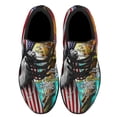 thumbnail image 2 of Jesus Way Maker Miracle Worker Promise Keeper American flag Shoes Sneakers Black Size 9, 2 of 7