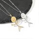 thumbnail image 2 of Handcrafted Stainless Steel Doodle Pendant Necklace for Women and Men Unique Artistic Jewelry Design, 2 of 5