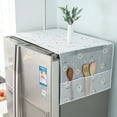 thumbnail image 1 of Fridge Dust Cover Multi Purpose Top Covers Refrigerator  Cover PEVA Waterproof Washing Machine Top Covers With 3 Pockets, 1 of 1