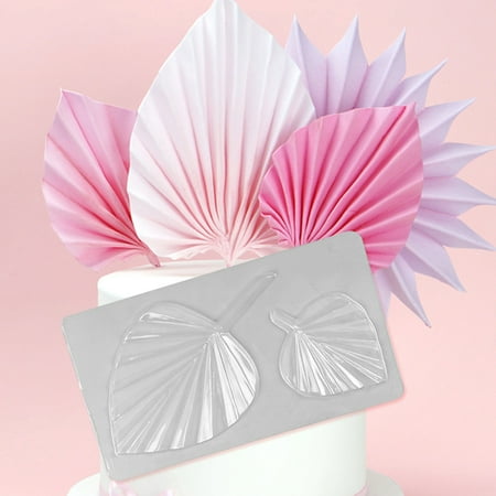 

3D Palm Spear Leaf Chocolate Mold PET Fondant Royal Cream Mould Cake Tools