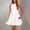 White, variant on ZKCCNUK Summer Dresses for Women Ladies Fashion Sleeveless Round-Neck Solid Pocket Dress Short Mini Dresses