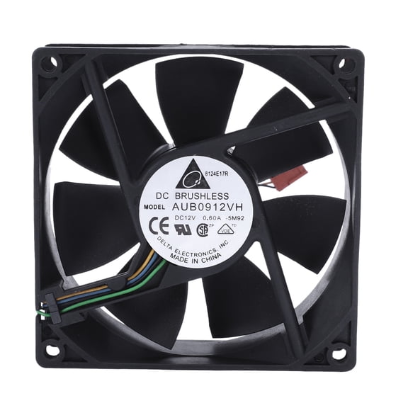 90*90*25MM DC 12V 0.60A 4-pin computer cpu cooling fans,1 X Fan,Black