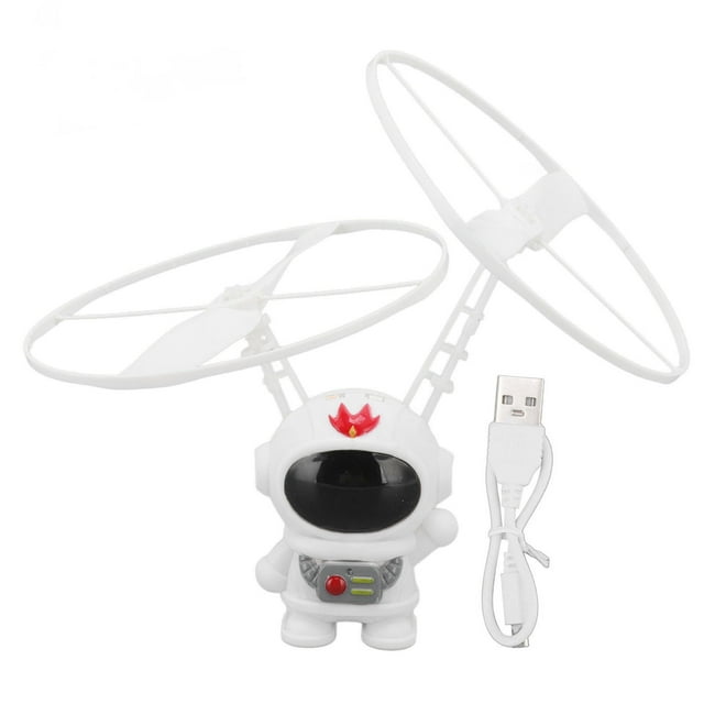 Induction Astronaut Flying, Simple Use Stable Intelligent Levitation Astronaut Flying Toy Plastic For Out Side White