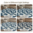 thumbnail image 7 of ODIKA 8'x10' Washable Area Rug Pvc Faded Bottom Symmetrical Shapes Edges Splicing Furnishing for King Size Bedroom Under Bed, Master Suite, Non-Shedding, Easy Care, 7 of 7