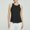Black, variant on Tank Tops Women Tailcoat Split Back Yoga Cover Up Round Neck Athletic Womens Camisole Light Purple M