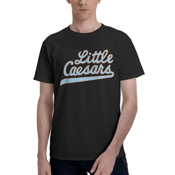 Little Caesars Men'S Basic Short Sleeve T-Shirt Fashion Black Small
