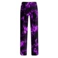 thumbnail image 7 of Evdexr Halloween Pajamas for Women 2026 Pumpkin Ghost Jack O Lantern Printed Pajama Pants Drawstring Wide Leg Palazzo Trousers Holiday Lounge Breathable Pants L, 7 of 7