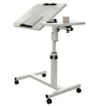 thumbnail image 1 of Table au-Dessus du Lit, Chariot Roulant Inclinant Support de Sofa et d'Ordinateur Portable, Tables Médicales au-Dessus du Lit Plateau d'Hôpital avec Surface Réglable de 0 à 90 Degrés pour Salon Chambre Bureau à Domicile, 1 of 9