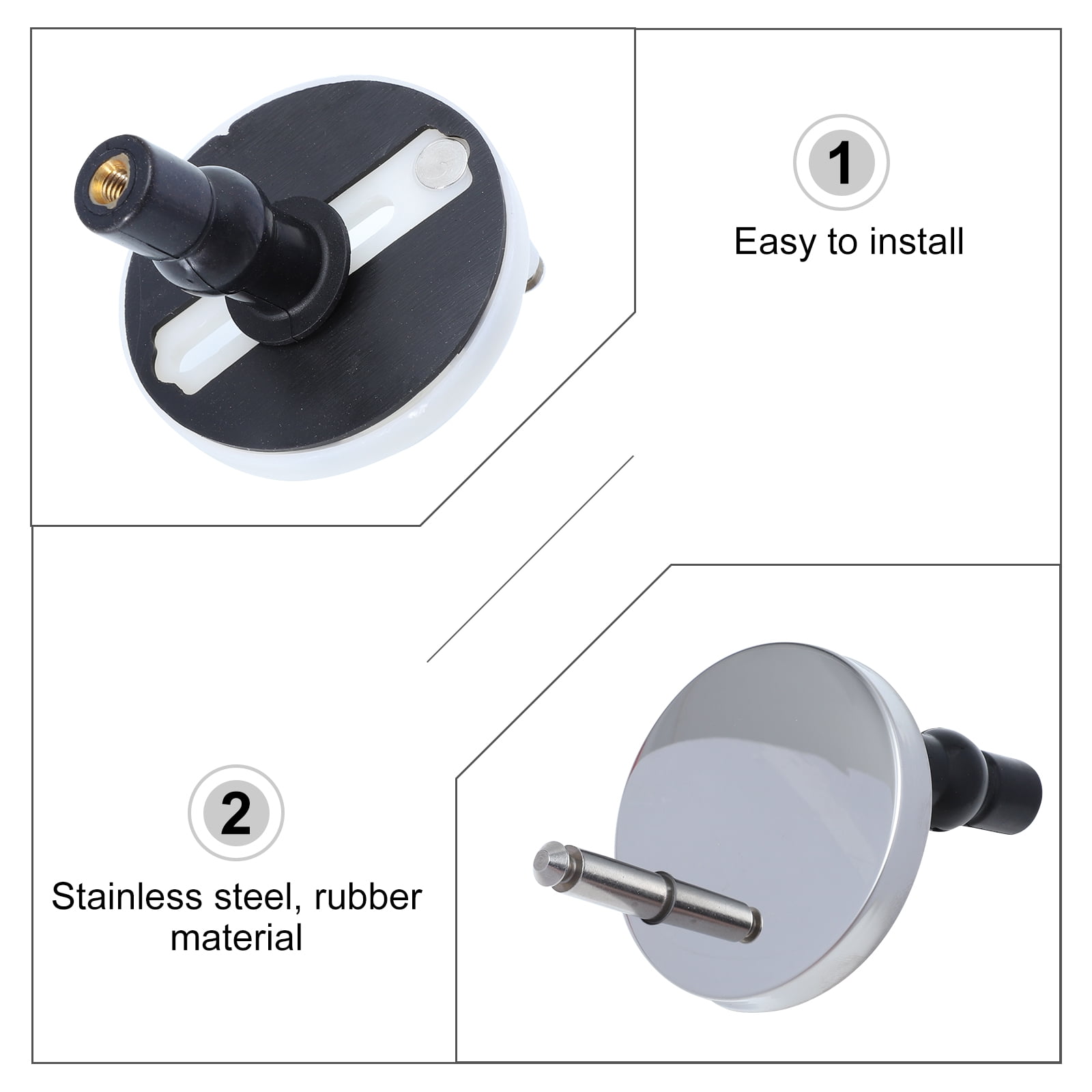 2pcs Toilet Seat Bolts Screws Tops Universal Toilet Seat Screw with