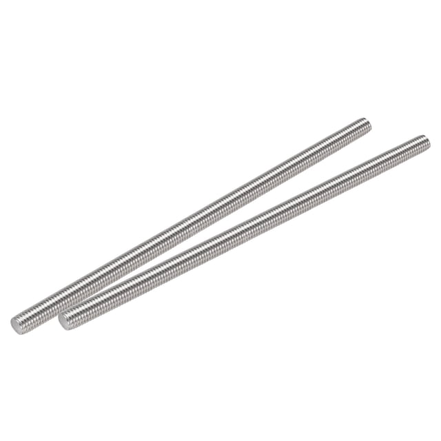 Unique Bargains M12 x 300mm Fully Threaded Rod 314 Stainless Steel Right Hand Threads 2 Pack