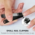 thumbnail image 3 of Nail Clipper, Stainless Steel Fingernails & Toenails Clippers & Nail File Sharp with Case, Set of 2, 3 of 7