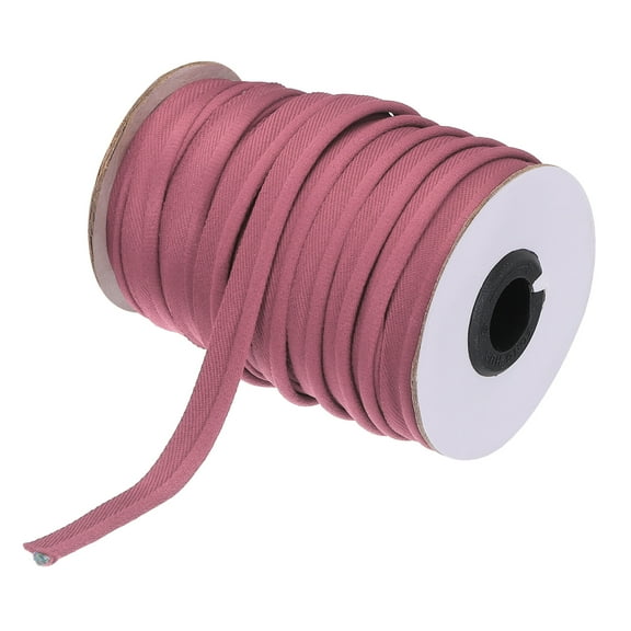 Uxcell 1Pcs Piping Cord Trim Piping Tape for Sewing DIY Crafting Fabric Edge Trim Rose Pink 1/2" x 30 Yard