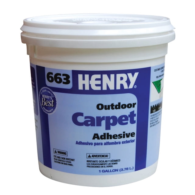 Alfombra adhesiva Henry HY6631G para exteriores, 3,8 L