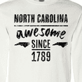 thumbnail image 4 of Inktastic North Carolina Awesome Since 1789 Long Sleeve T-Shirt, 4 of 5