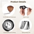 thumbnail image 3 of Manual Coffee Grinder, Hand Coffee Grinder with 6-Pointed Steel Core, Adjustable Grind Size, Ergonomic Handle, Portable Burr Coffee Grinder for Home, Travel, Office, Camping, 3 of 5