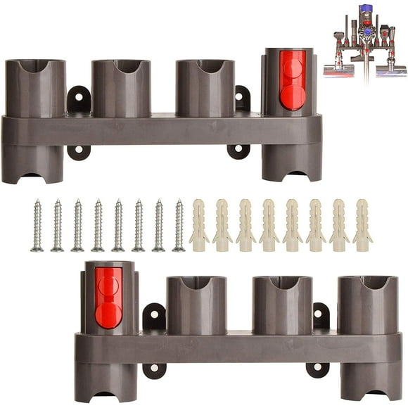 2 PCS Attachment Holder for Dyson Accessory Holder Organizer, Docking Station Wall Mount Attachments Accessory Compatible with Dyson V6 V7 V8 V10 v11 360 Degree Rotatable Vacuum Cleaner