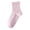 Pink, variant on QINGFSAP Womens Seamless Mid Calf Socks Solid Basic Crew Socks Smooth Toe Comfortable
