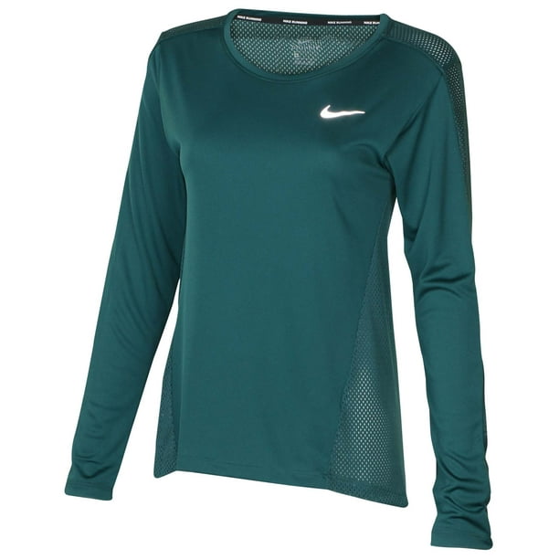 Nike - Nike Women's Dri-Fit Miler Long Sleeve Running Top - Walmart.com ...