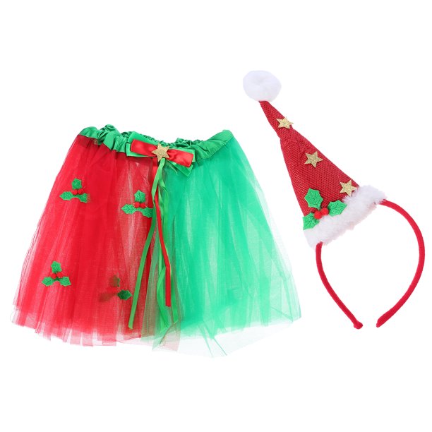 KAKOWELY Conjunto de 2 faldas de malla para el Día de San Patricio para niñas, disfraz de cosplay para fiesta