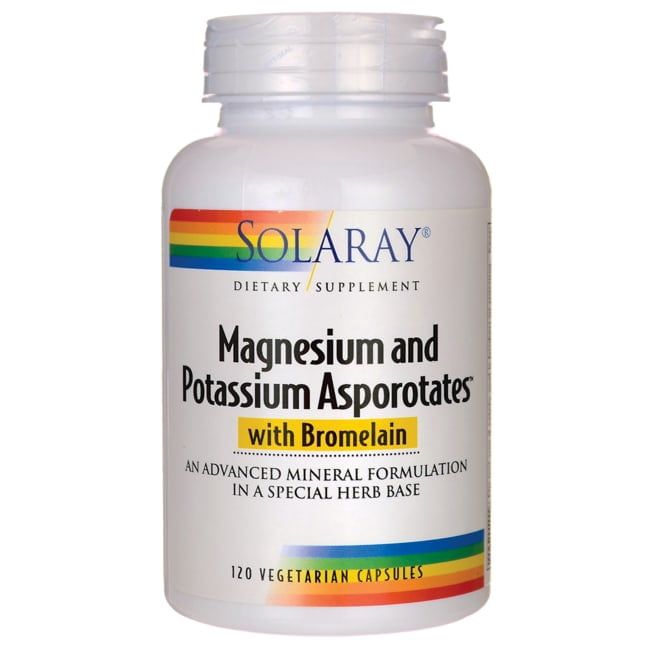 Solaray Magnesium and Potassium Asporotates w/ Bromelain Healthy