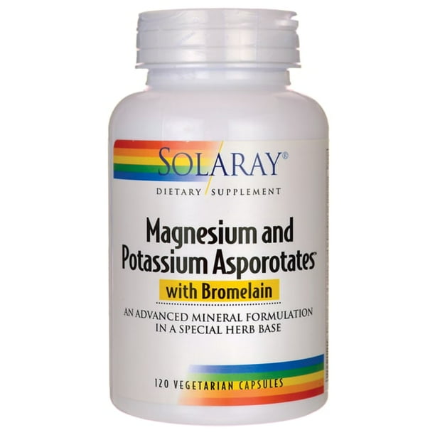 Solaray Magnesium and Potassium Asporotates w/ Bromelain Healthy