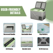 Alpicool XD45 Portable Fridge 12 Volt Car Refrigerator 34 Quart Fast Cooling Freezer for Fishing, Camping, RV, Truck, Boat-12/24V DC