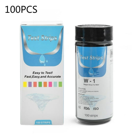 Fancy 100Pcs Water Hardness Test Strips, Quick and Easy Water Softener Test Strips, 0-425PPM