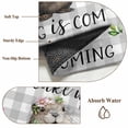 thumbnail image 2 of Grey Plaid Groundhog Area Rug 3x5 Washable Rug Non Slip Spring Floral Butterfly Botanical Large Area Rug Indoor Floor Carpet for Entryway Bedroom Kitchen Living Room Home Office Dining Room Nursery, 2 of 8