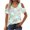 Sky Blue, variant on WCMZJ Women Tops Cute Open Shoulder V Neck Blouse Star Print Summer Short Sleeve Tee Shirt Green XL