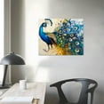 thumbnail image 4 of ARISTURING Watercolor Peacock Beautiful Feather Canvas Wall Art Aesthetic Peacocks Lovers Picture Wall Decor HD Peacock Prints Modern Artwork for Home Living Room Bedroom Bathroom, 4 of 6