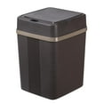 thumbnail image 1 of Touchless Trash Can W/ Lid Battery Operated Modern Rubbish Can for Household Bathroom - Grey, 1 of 7