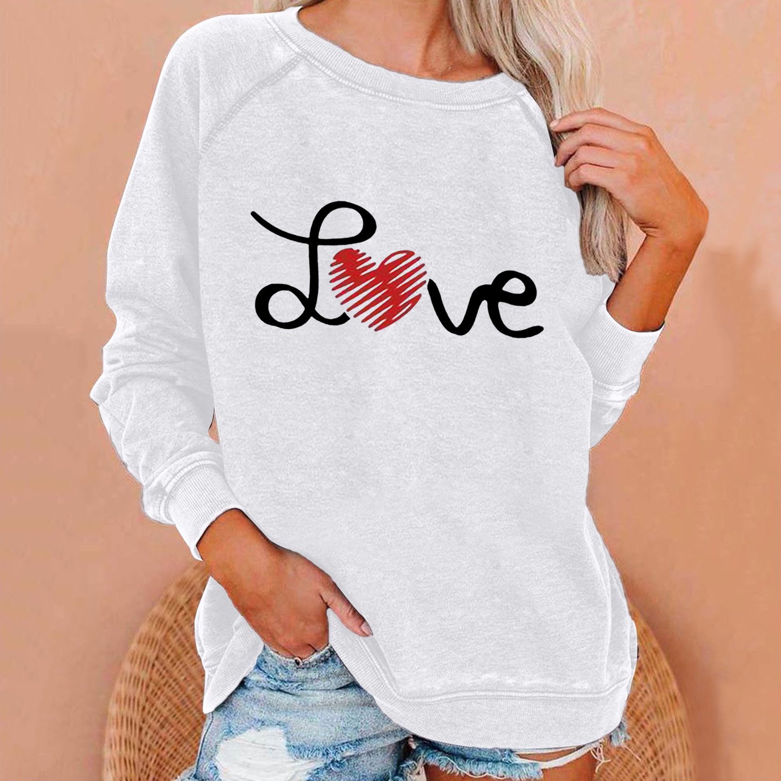 Betiyuaoe Pullover Sweatshirt For Women Crew Neck Sweatshirt Long Sleeve  Blouse Lightweight Sweatshirt Casual Blouse Summer Comfy | Walmart Canada