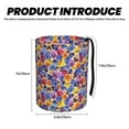 thumbnail image 3 of Kdxio The Garden Tricolor Pansy Flower Car Trash Can Garbage Car Accessories Trash Can Car Waste Bin for for Driver and Passenger Any Vehicle, 3 of 7
