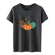 thumbnail image 2 of Fiudx Ofertas Relámpago Blusa de Manga Corta con Cuello Redondo y Estampado a La Moda para Mujer, 2 of 5