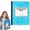 Blue, variant on Clearance Sale! 1PC Wide Ruled Composition Notebook, Marble Pattern Cover for Journaling & Notes, Paper, for Office & Home, (25x19x2cm, Red)