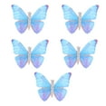 thumbnail image 1 of Barrettes Cheveux Papillon Bleu Acier Inoxydable 5 Pcs 1.8 Po, 1 of 5