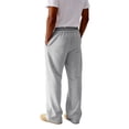 thumbnail image 6 of Men's Baggy Sweatpants Wide Leg Lounge Sweat Pants with Pockets Gray 3XL, 6 of 6