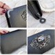 thumbnail image 3 of Skull Wallets for Women Zip Around Clutch with Credit Card Holder Phone Case Leather Long Goth Wallet Purse with Wristlet, Black, 3 of 4