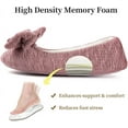 thumbnail image 2 of ULTRAIDEAS Women's Lightweight Bow-knot Ballerina Slippers House shoes, 2 of 5
