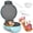 Aqua, variant on Mailand 7.5" Waffle Cone Maker Machine, Ice Cream Cone Maker for Waffle Bowl & Thin Waffle Crispy, Browning Control, 1200W, Cone Roller & Bowl Press Included, Graphite