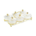 thumbnail image 4 of GUOOL Dried Fruit Plate Candy Nuts Dish with Lid for Room Condiment 6 Grid, 4 of 9