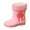 Pink, variant on Splozh Rubber Boots Kids Kids Shoes Short Rain Boots Ankle Rainboot Slip On Garden Boot Rubber Shoes Yellow,2.5-3 Years
