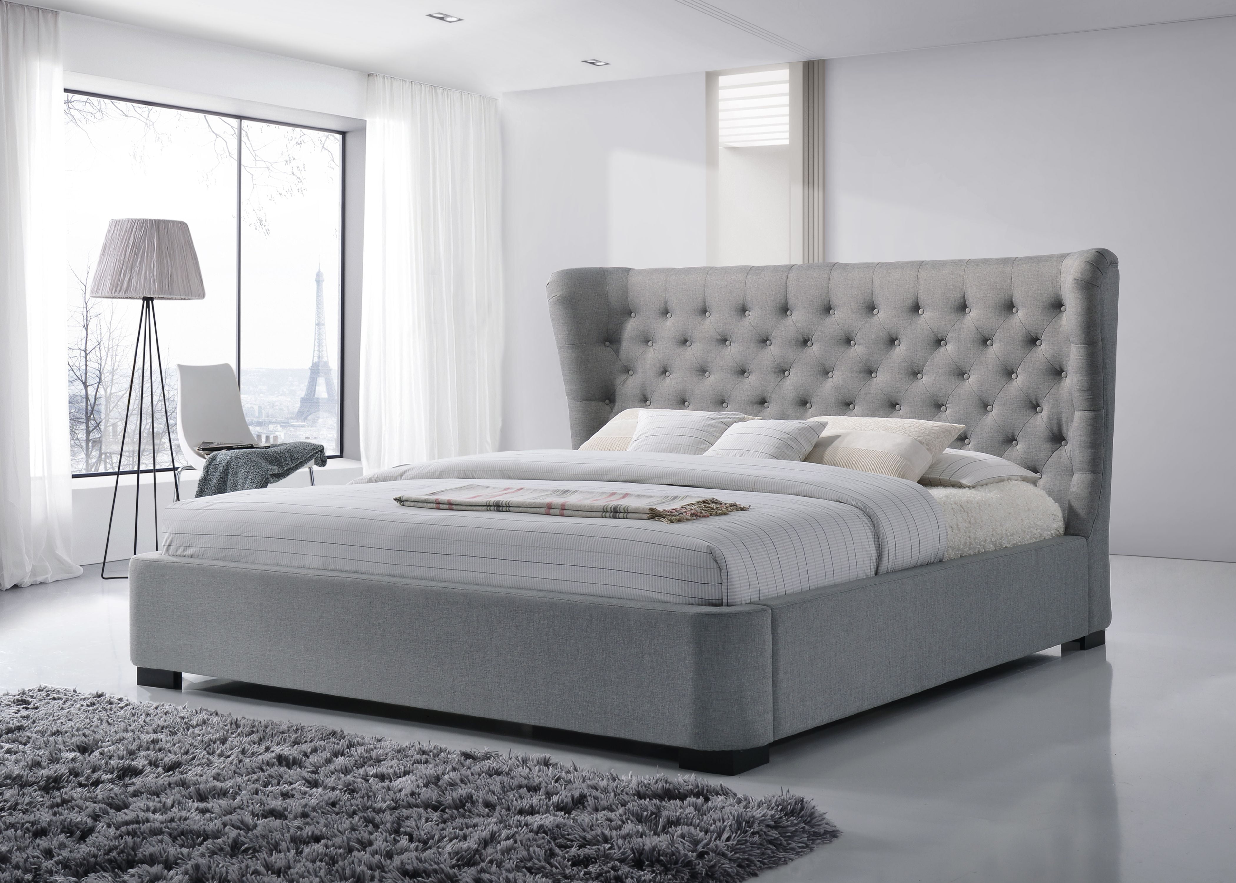 Grey bed