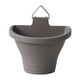 thumbnail image 5 of Maceta de pared, mini maceteros, para colgar en la pared, cesta para plantas de interior y exterior, macetero para valla, pared, oficina, patio. Gris oscuro, 5 of 9