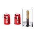 thumbnail image 1 of Bike Caps, 2Pcs Dust Caps Presta TC4 Titanium Alloy Bike Tire Caps Dust Shelter Covers for Inner Gas Nozzle - AV Red, 1 of 10