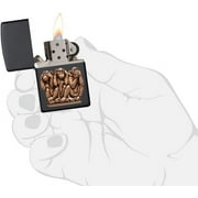 Zippo Lighter - Personalized Custom Message Engraved on Backside for Special Designs Windproof Lighter (Three Monkeys 29409)